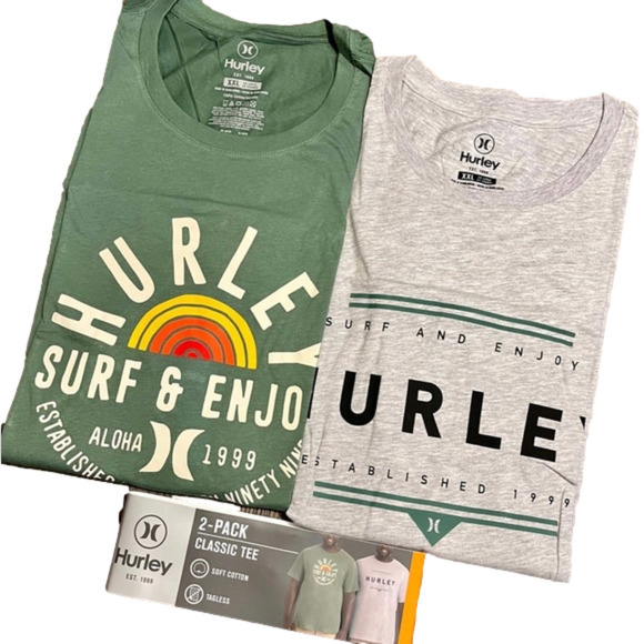 Hurley Other - HURLEY Two Men's Graphic Tee, 2-pack Size XXL New!  Last one!